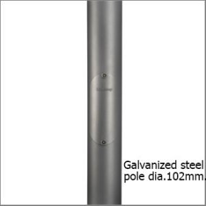 Steel pole #9-1008 Ø102mm. 5M.