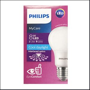 PHILIPS MYCARE LED BULB 8W 6500K day 15000hrs.