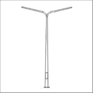Tapered pole 6M. double arm - end 48mm.