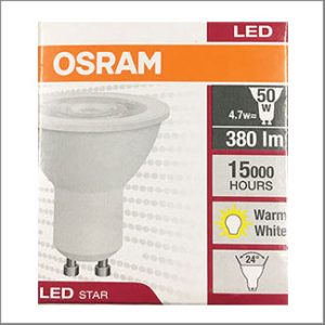 OSRAM PAR16 LED 4.7W GU10 827 24° warm