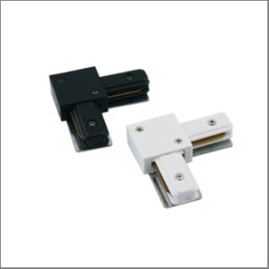 L connector for tracklight, single circuit