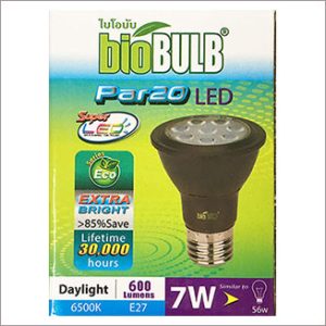 bioBULB PAR20 Spot LED 7W 600lm 30º 6500K day