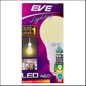EVE Classic A60 Bulb LED 9W 3000K 30000hrs.