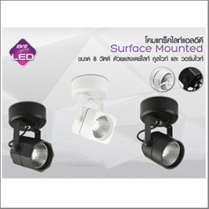 EVE Spotlight LED 8W, octagon face (หน้าแปดเหลี่ยม)