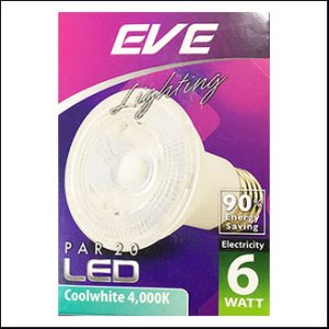 EVE LED PAR20 6W 4000K 648lm 25000hrs. IP20