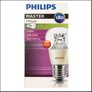 Philips MAS LED luster 6W E27 25000hrs. (dimtone)