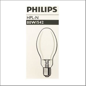Philips HPL-N 80W 542 3600lm coated E27
