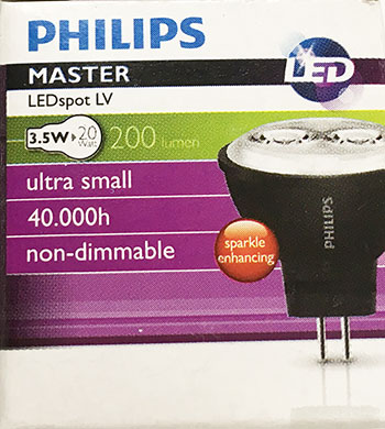 salaris besteden Gemeenten MARKPRO LIGHTING | Philips Master MR11 LED 12V 3.5W 24D 2700K GU4