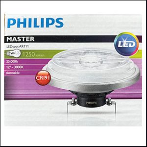 Philips MAS AR111 12V 20W 3000K 12D G53 (dim)