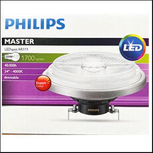 Philips MAS AR111 12V 20W 4000K 24D G53 (dim)