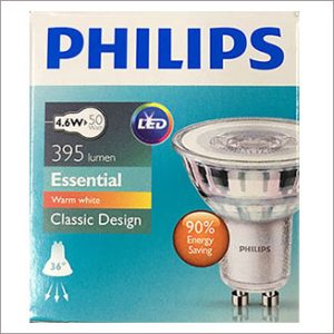 Philips Essential LED 220V 4.6W 2700K 36D GU10 15000hrs. (no dim)