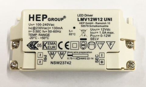 HEP LED drivers LMV12W12 UNI 12W, 12VDC – MARKPRO LIGHTING