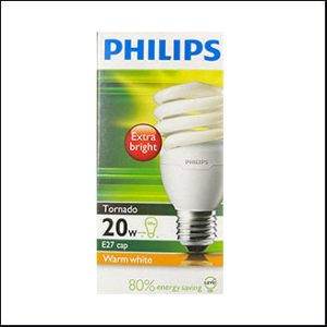 Philips Tornado 20W warmwhite E27