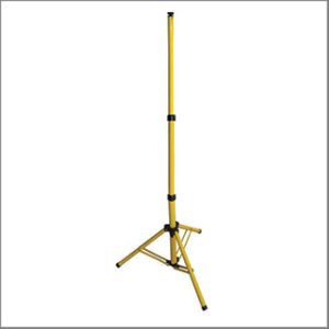 Floodlight stand 1 mounting 1.6m yellow