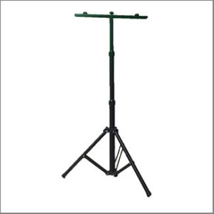 Floodlight stand 2 mounting 1.6m black