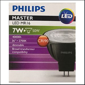 Philips Master LED 12V 7W 2700K 36D GU5.3 (dim)