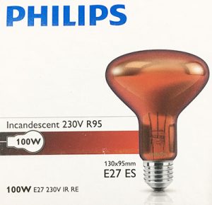 Philips Infrared R95 100W RED 230V E27 – MARKPRO LIGHTING