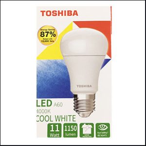 Toshiba A60 Bulb LED 11W 4000K E27