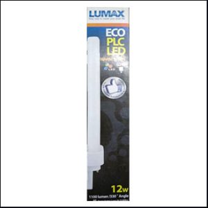 LUMAX LED PLC 12W 6500K 1150lm G24d1-3 25000hrs.