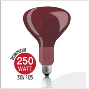 SLIGHT Infrared R125 250W RED 230V E27 3000hrs.