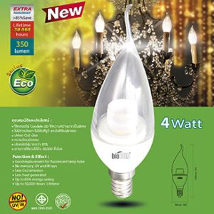bioBULB Candle LED 4W 350lm warm E14