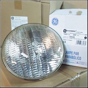 GE PAR64 1000W 240V EXE 88536 GX16D (medium flood)