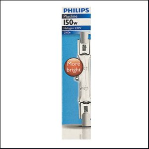 Philips plusline tungsten halogen 150W 230V R7s