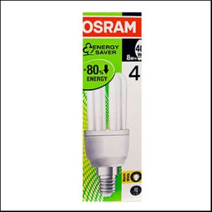 OSRAM Duluxstart 8W 3U warm E14