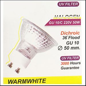 MR16 220V 50W 36D warm close GU10