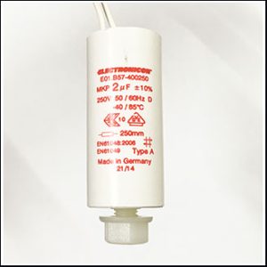 Electronicon capacitor 2uF 250V (Germany)