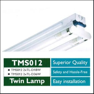 Philips TMS012 Batten T8 2x36W (123cm.)