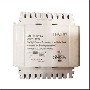 Thorn 400HI/HS ballast 400W 4.45A (MH, HPS)