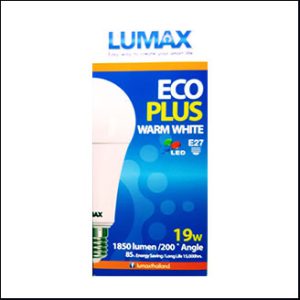 LUMAX ECO PLUS bulb LED 19W 3000K warmwhite E27