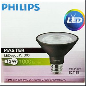 Philips Mas PAR30S LED 12W 25º 2700K 1000lm (dim)
