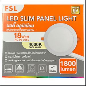 FSL SLIM Panel round LED 18W 4000K (recessed)