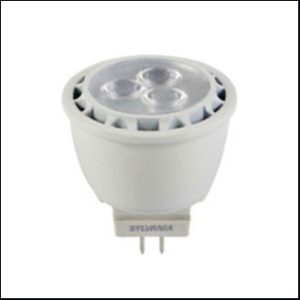 Sylvania MR11 LED 2.5W 185lm 30D 3000K GU4 15000hrs.