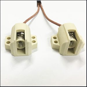 Rx7S lamp holder 600V 1500W 5KV (2 pcs.)