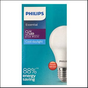 Philips LED essential bulb 9W 6500K E27
