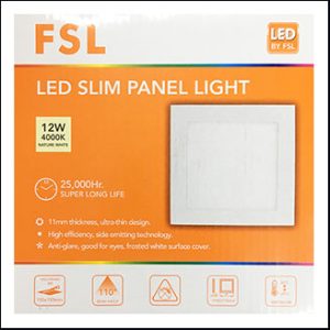 FSL SLIM SQ Panel LED 12W 4000K (17x17cm.)