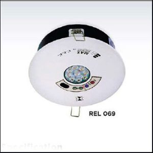 Max Bright downlight REL 069 DUAL 9W warm 2hrs. (recess)