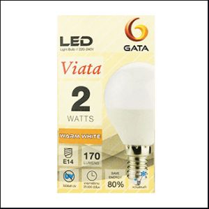 GATA LED bulb 2W 3000K warm E14