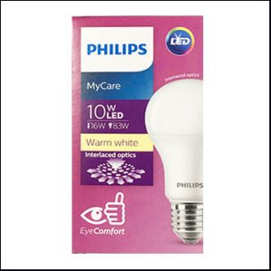 PHILIPS MYCARE LED BULB 10W 3000K warm 15000hrs.