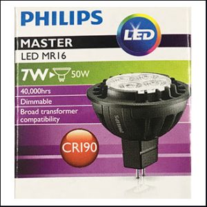 Philips Master LED 12V 7W 3000K 60D (dim) 4Chips