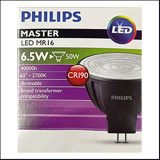 Philips Master LED 12V 6.5W 2700K 60D GU5.3 (dim)
