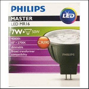 Philips Master LED 12V 7W 2700K 10D GU5.3 (dim)
