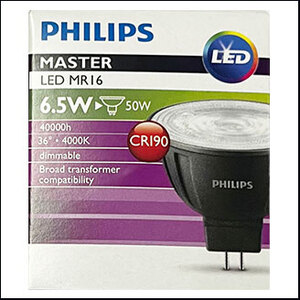 Philips Master LED 12V 6.5W 4000K 36D GU5.3 (dim)