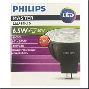 Philips Master LED 12V 6.5W 3000K 60D GU5.3 (dim)