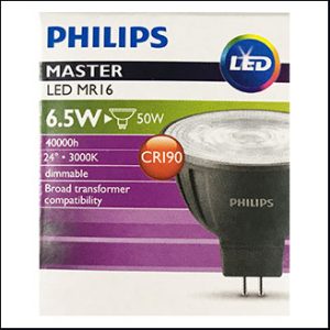 Philips Master LED 12V 6.5W 3000K 24D GU5.3 (dim)