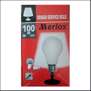 Merlox Incandescent 100W E27 (rough service)
