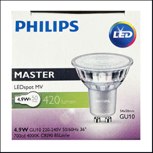 Philips Mas LED 220V 4.9W 2700K 36D GU10 (dim)